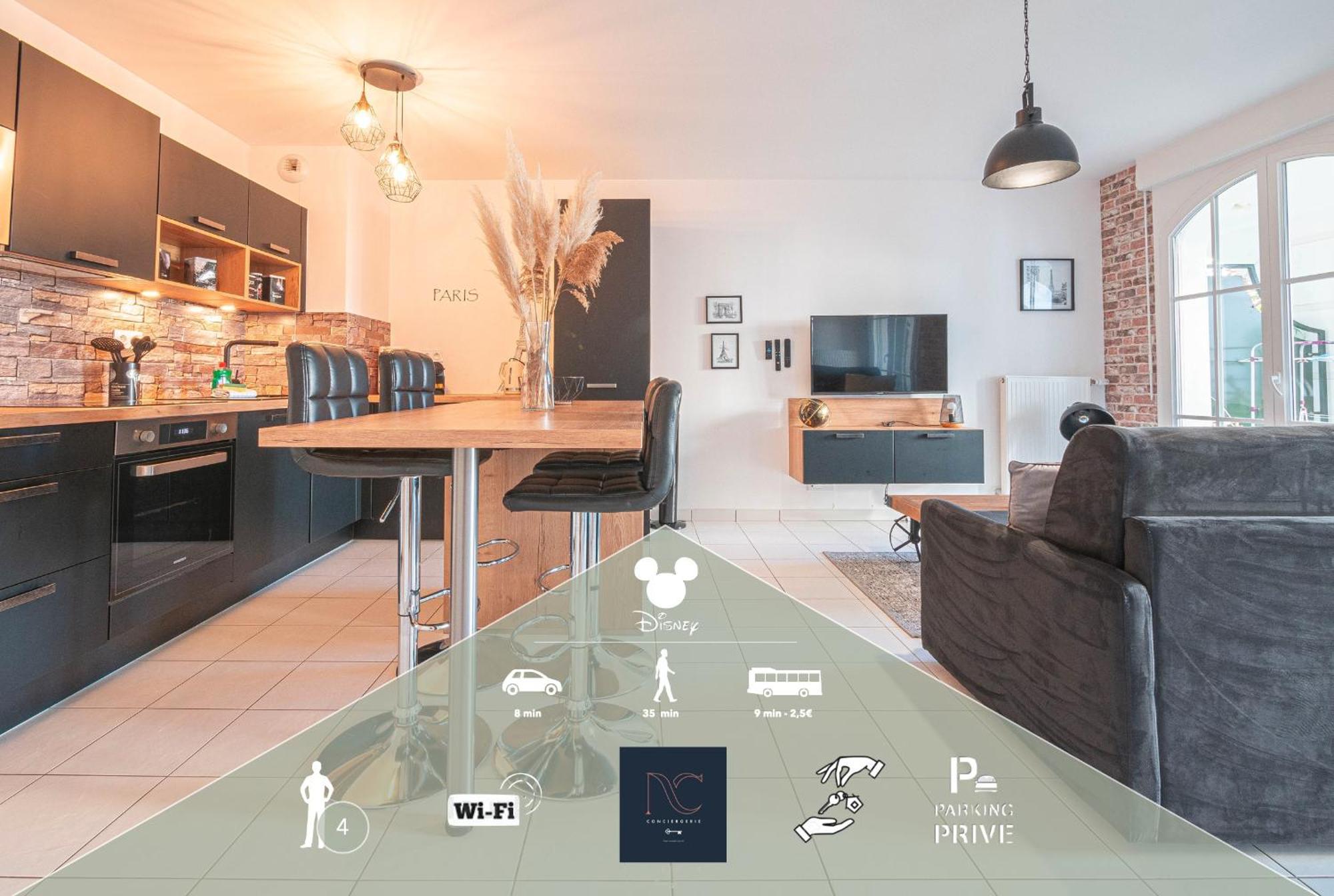 Apartment Disneyland-paris 4 Pers, Wifi, Parking